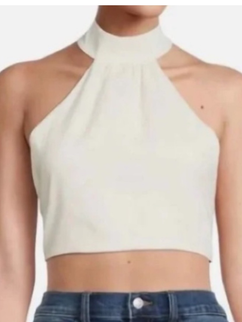Nwt Revolve Weworewhat Linen Blend Halter Top Size Medium